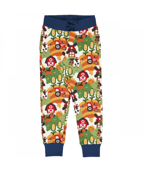 Maxomorra Pants Jogger Lined Farm Life