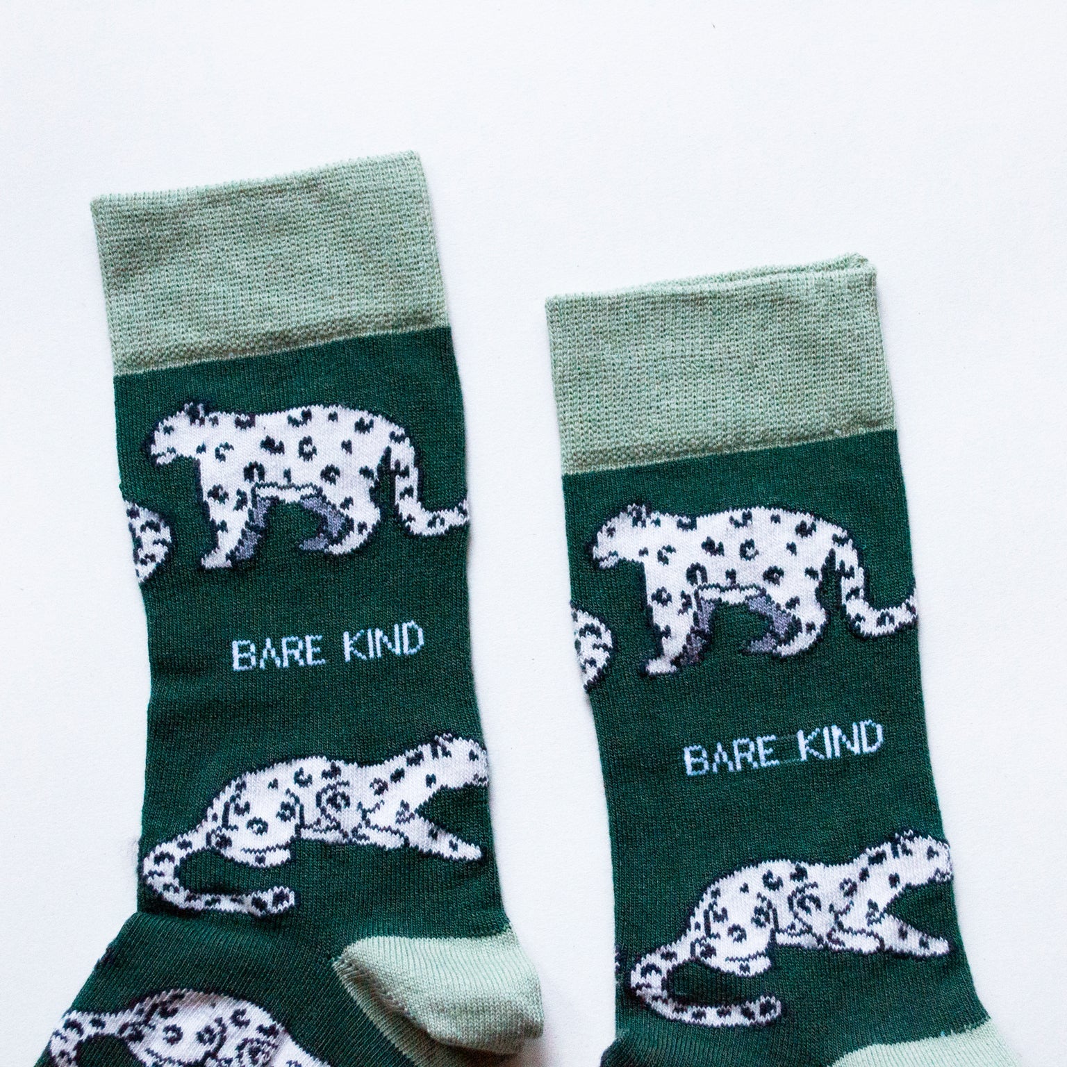 Bare Kind Bamboo Socks Adults – Snow Leopards