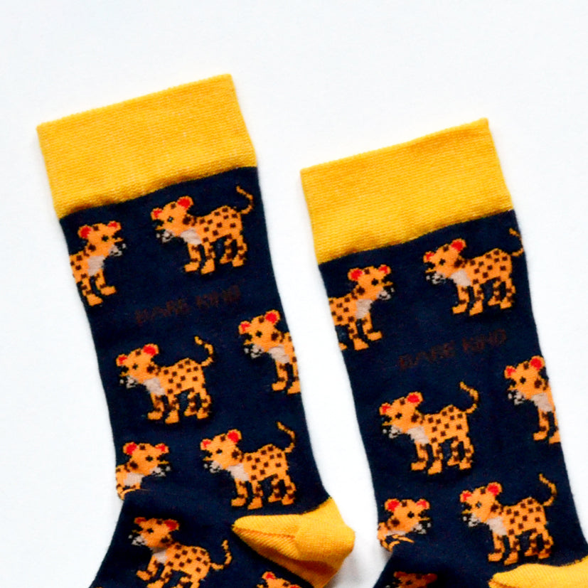 Bare Kind Bamboo Socks Adult – Leopards