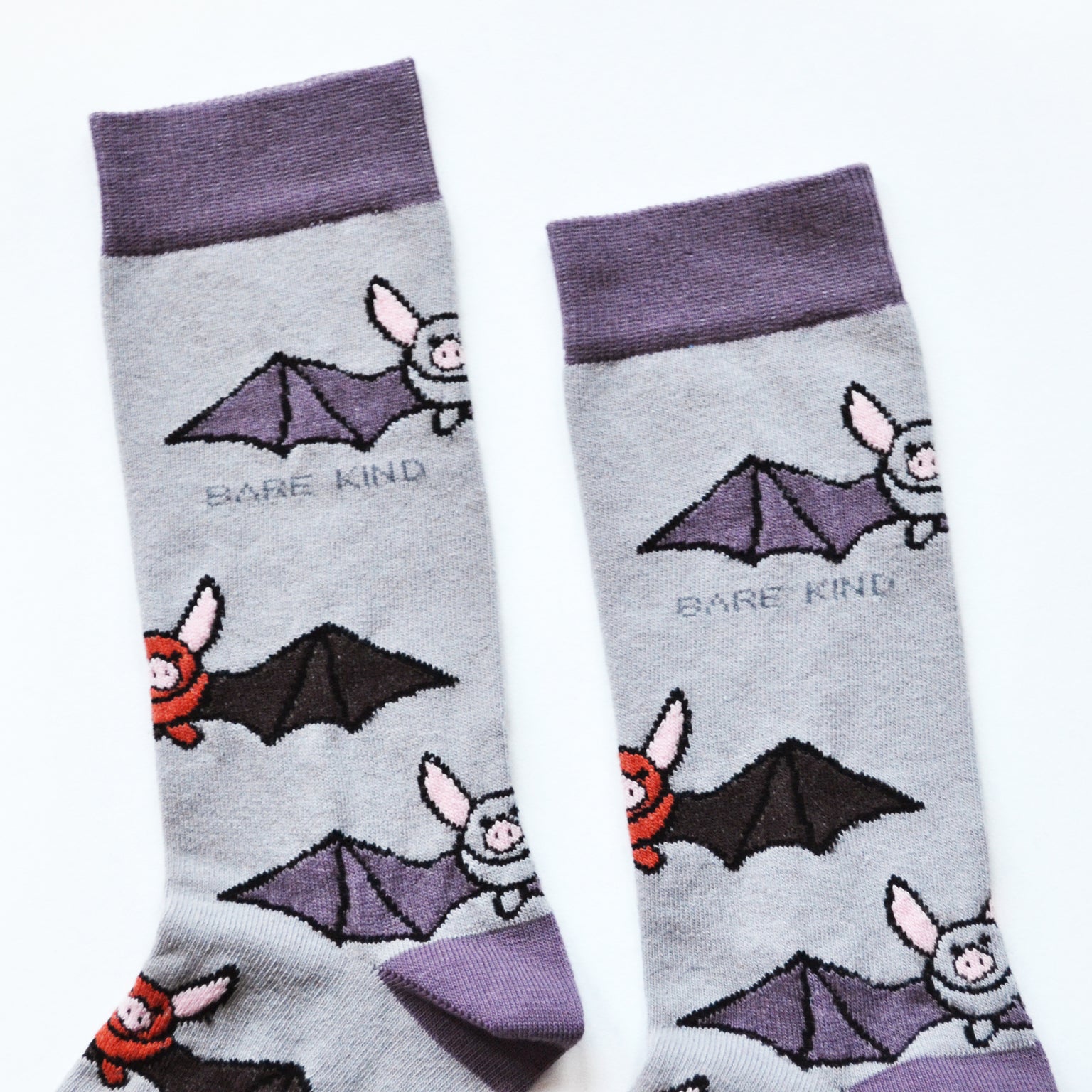Bare Kind Bamboo Socks Adult - Bats