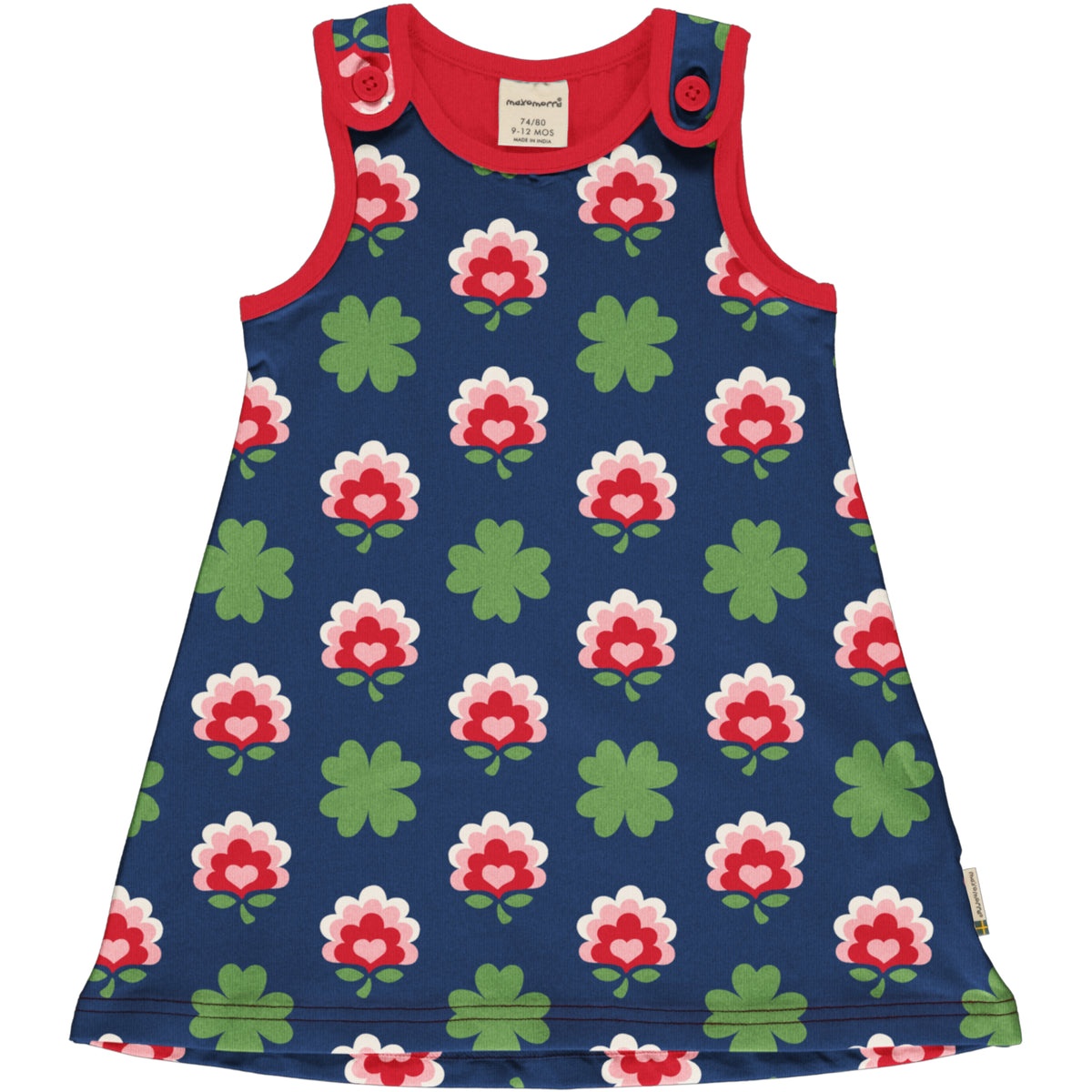 Maxomorra Playdress Sleeveless - Clover