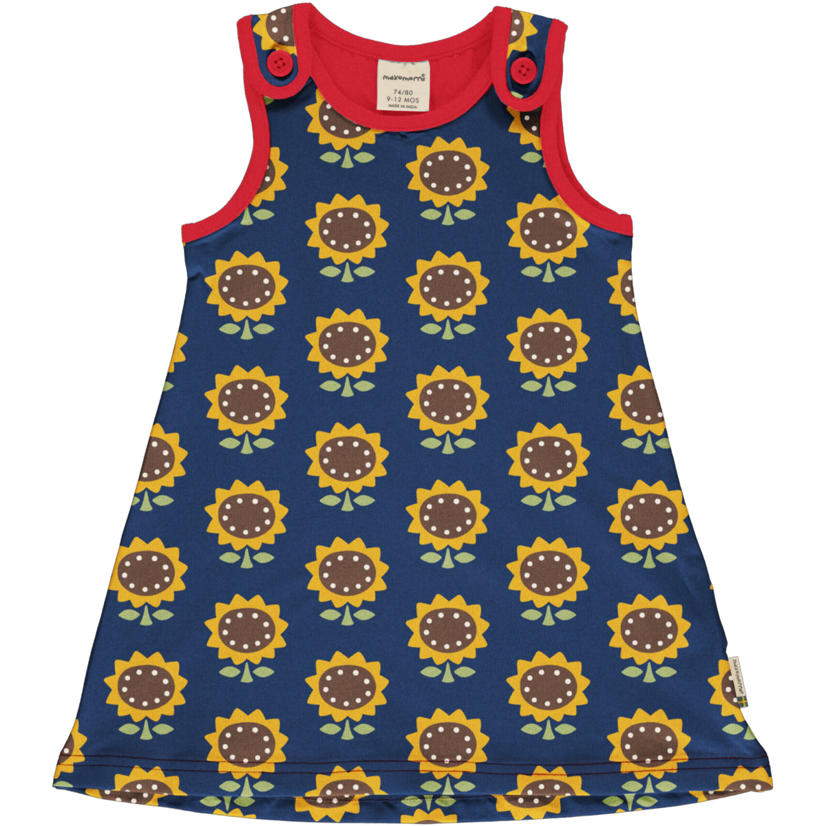 Maxomorra Playdress Sleeveless - Sunflower