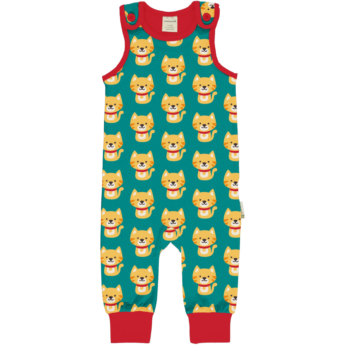 Maxomorra Playsuit Sleeveless - Cat
