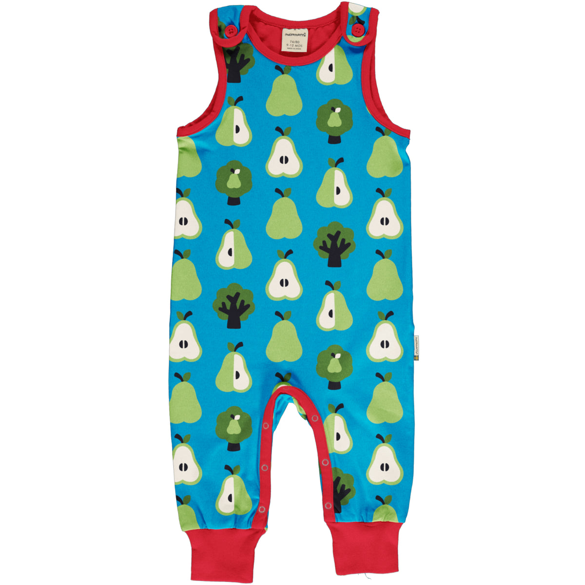 Maxomorra Playsuit - Pear