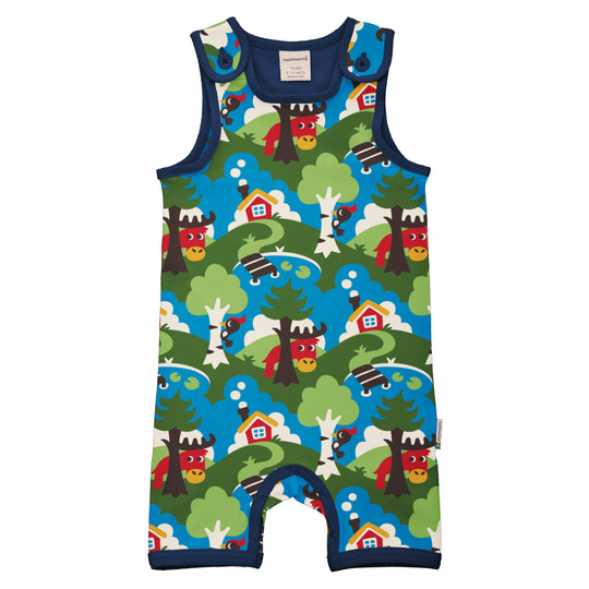 Maxomorra Playsuit Short - Countryside