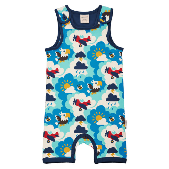 Maxomorra Playsuit Short - Sky