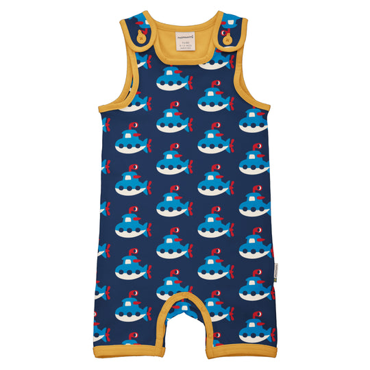 Maxomorra Playsuit Short - Submarine
