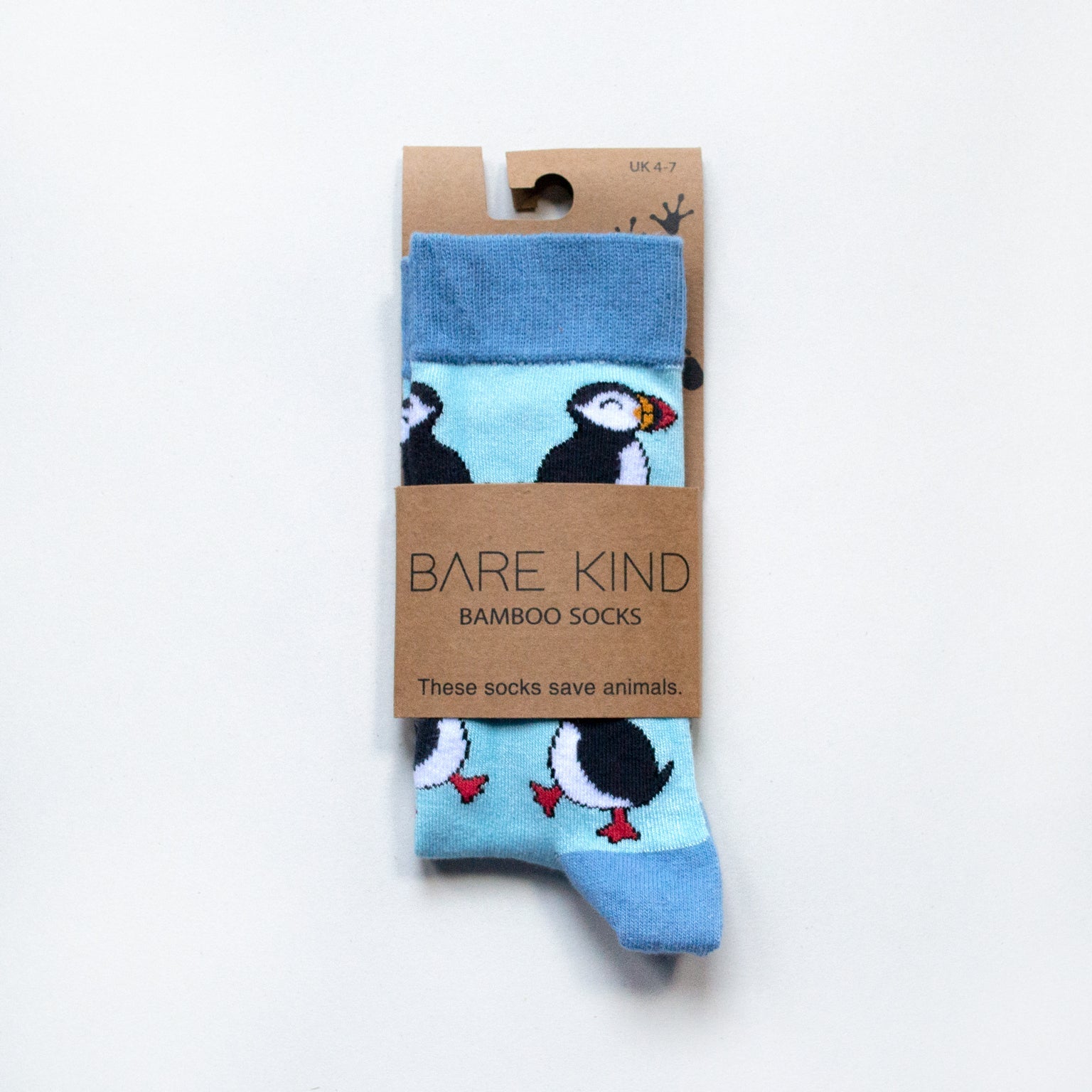 Bare Kind Bamboo Socks Adult – Puffins