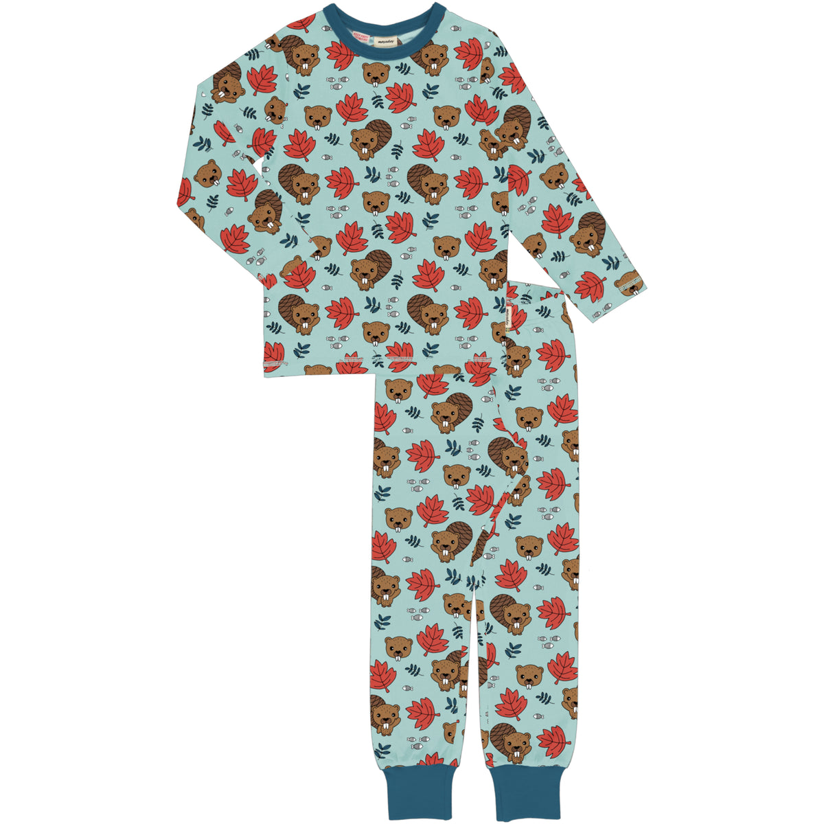 Meyadey Pyjama Set Long Sleeve - Beaver Friends