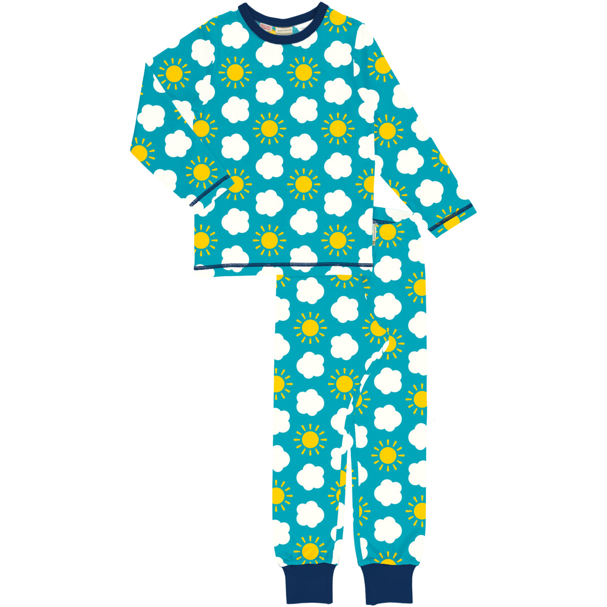 Maxomorra Pyjama Set Long Sleeve - Classic Sky