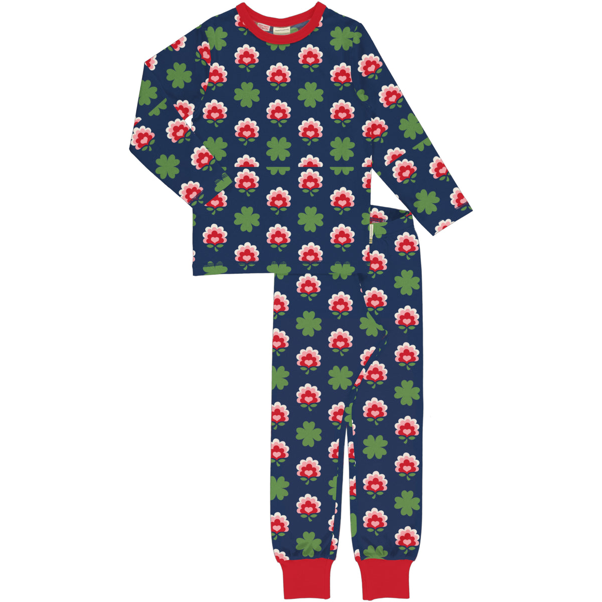 Maxomorra Pyjama Set Long Sleeve - Clover