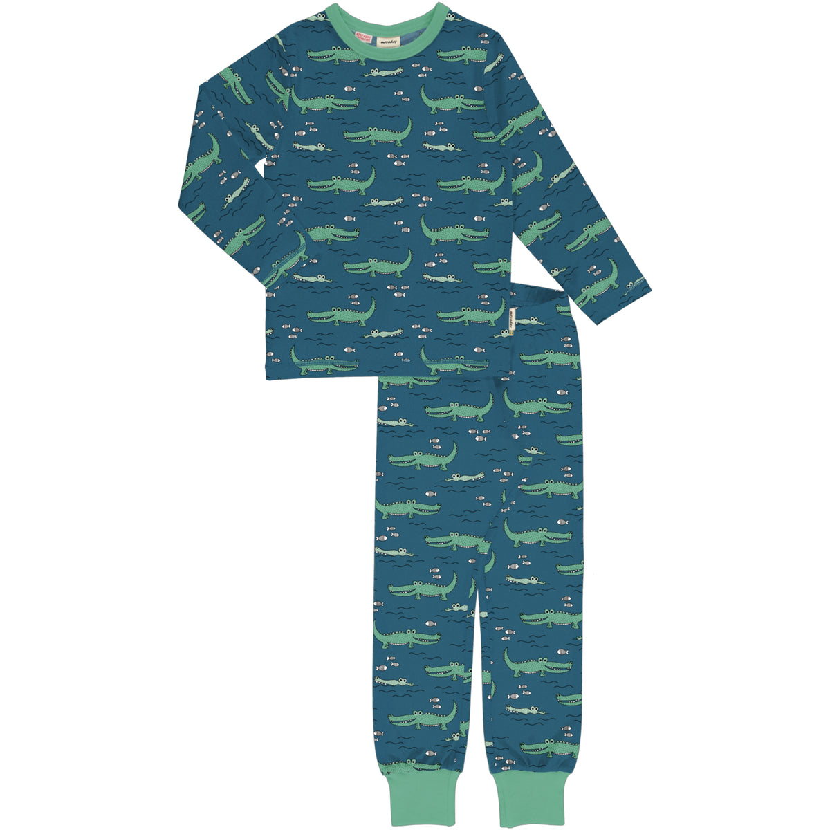 Meyadey Pyjama Set Long Sleeve - Crocodile Water
