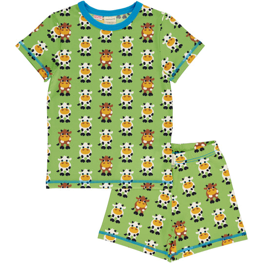 Maxomorra Pyjama Set Short Sleeve - Cow