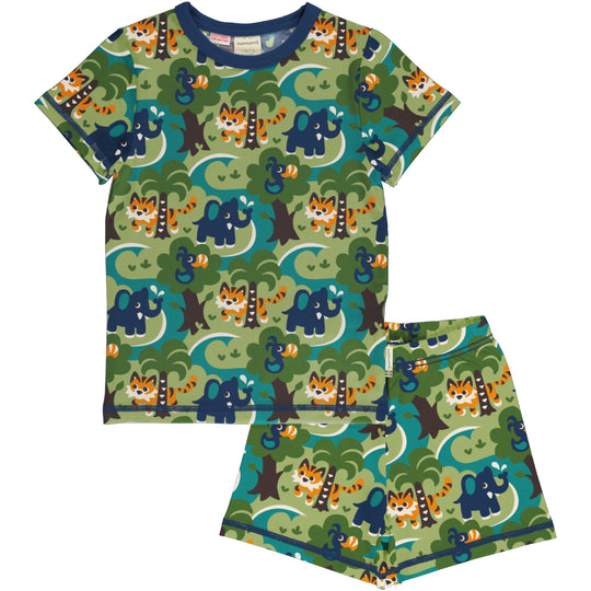 Maxomorra Pyjama Set Short Sleeve - Jungle