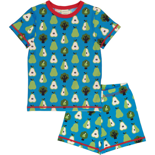 Maxomorra Pyjama Set Short Sleeve - Pear