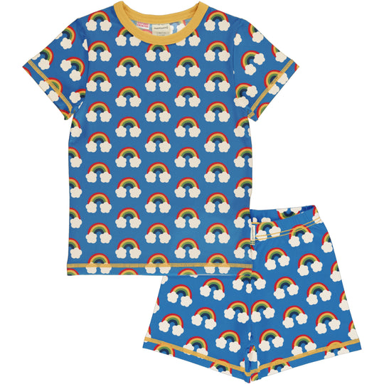 Maxomorra Pyjama Set Short Sleeve - Rainbow
