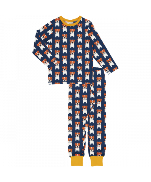 Maxomorra Pyjama Set Long Sleeve - Farm Dog