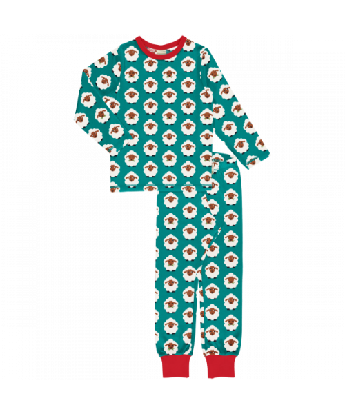 Maxomorra Pyjama Set Long Sleeve - Farm Sheep