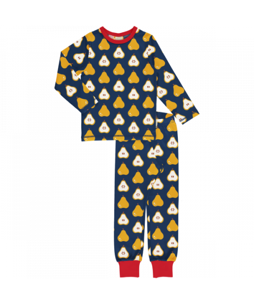 Maxomorra Pyjama Set Long Sleeve - Garden Pear