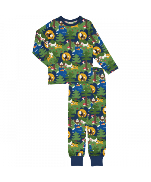 Maxomorra Pyjama Set Long Sleeve - Nordic Wild