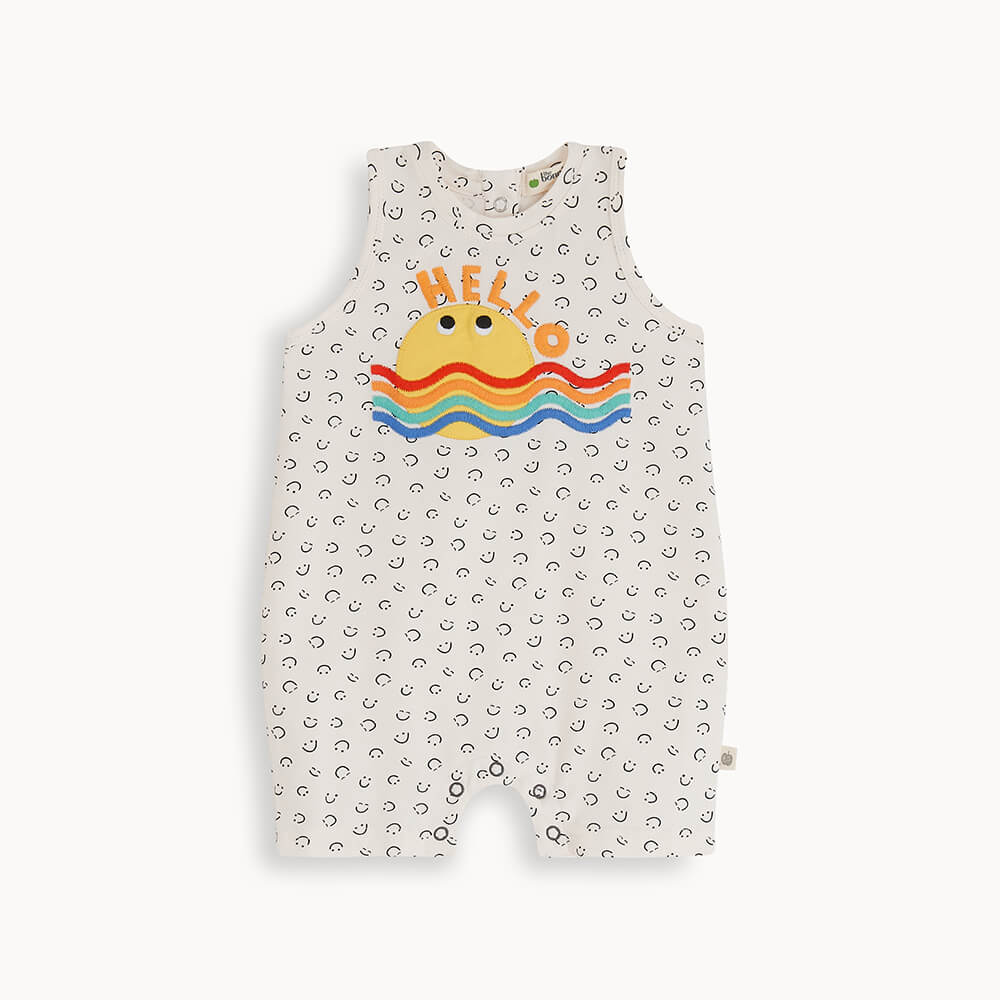 The Bonnie Mob Ritz Shorty Playsuit Sleeveless - Sunshine Waves