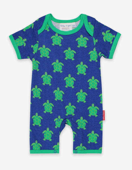 Toby Tiger Organic Romper - Turtle