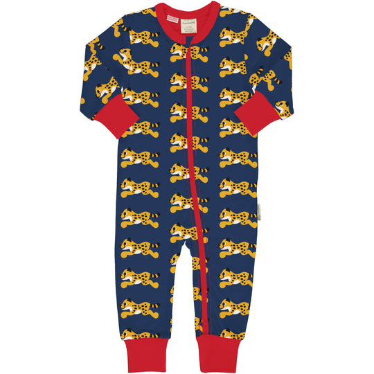 Maxomorra Rompersuit Long Sleeve - Cheetah