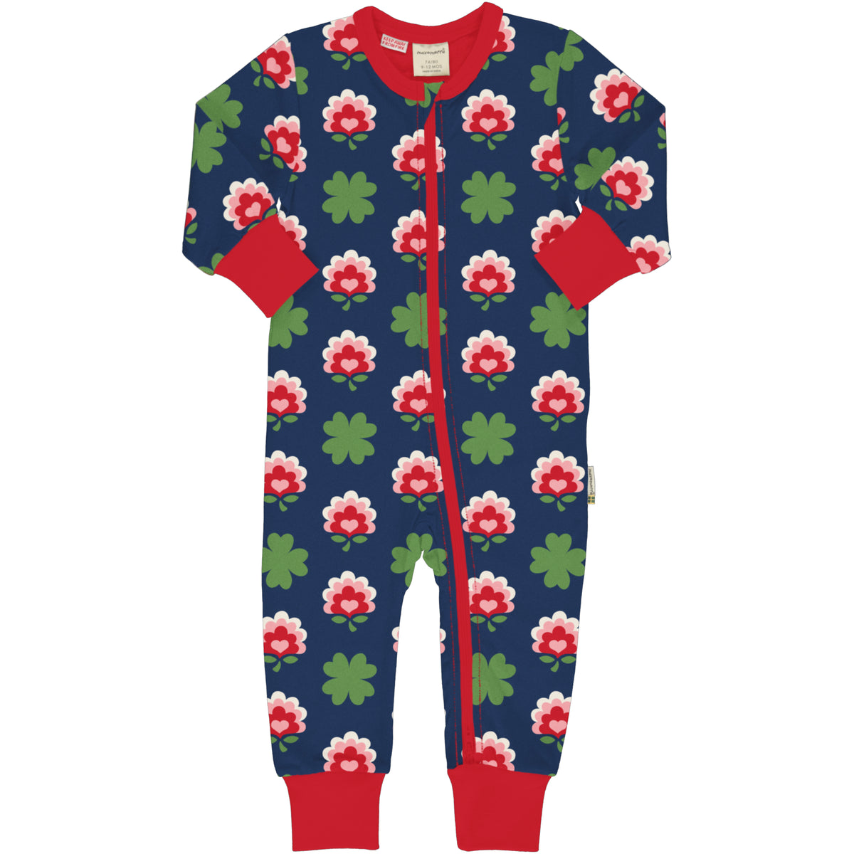 Maxomorra Rompersuit Long Sleeve - Clover