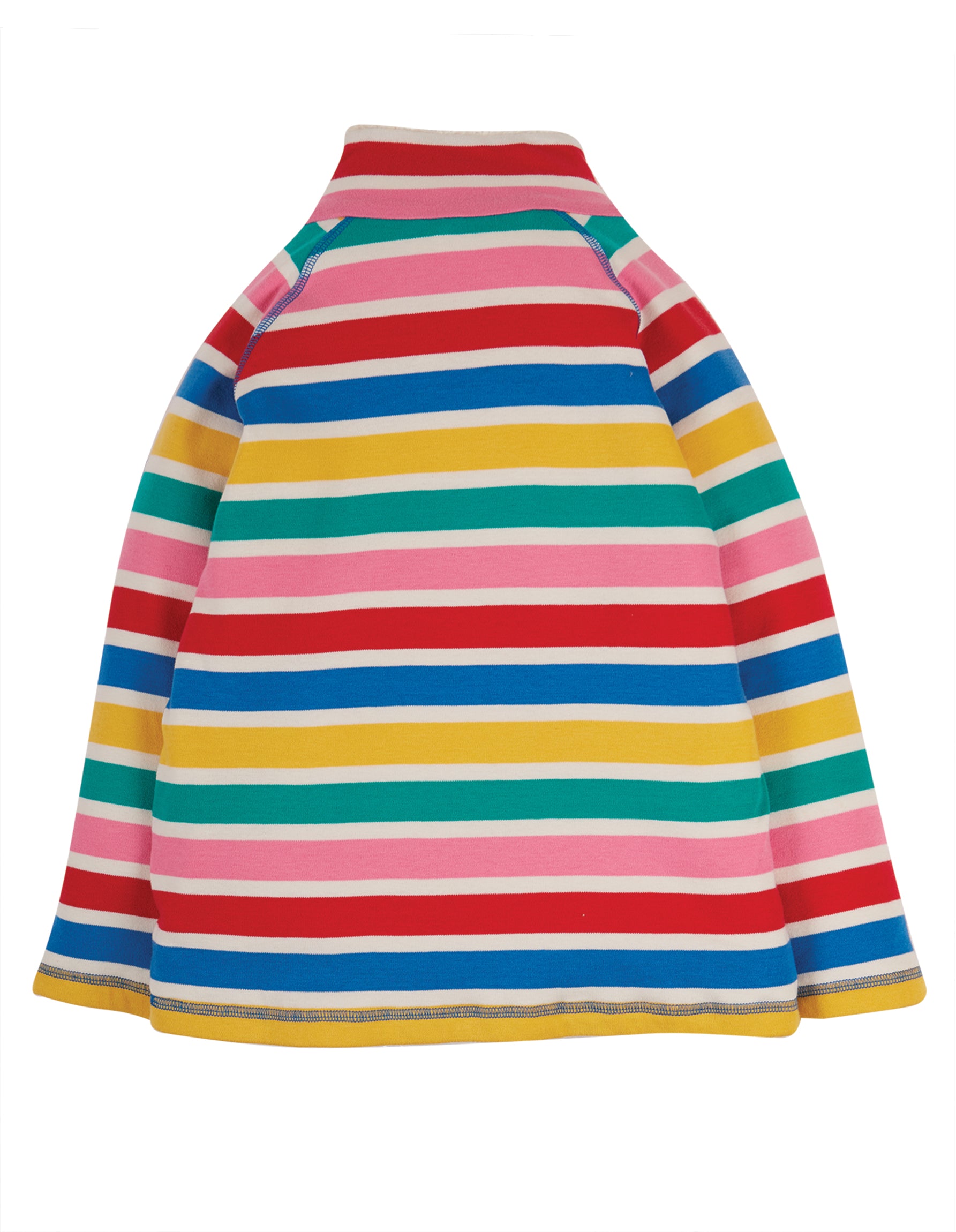 Frugi Snuggle Fleece - Rainbow Multi Stripe