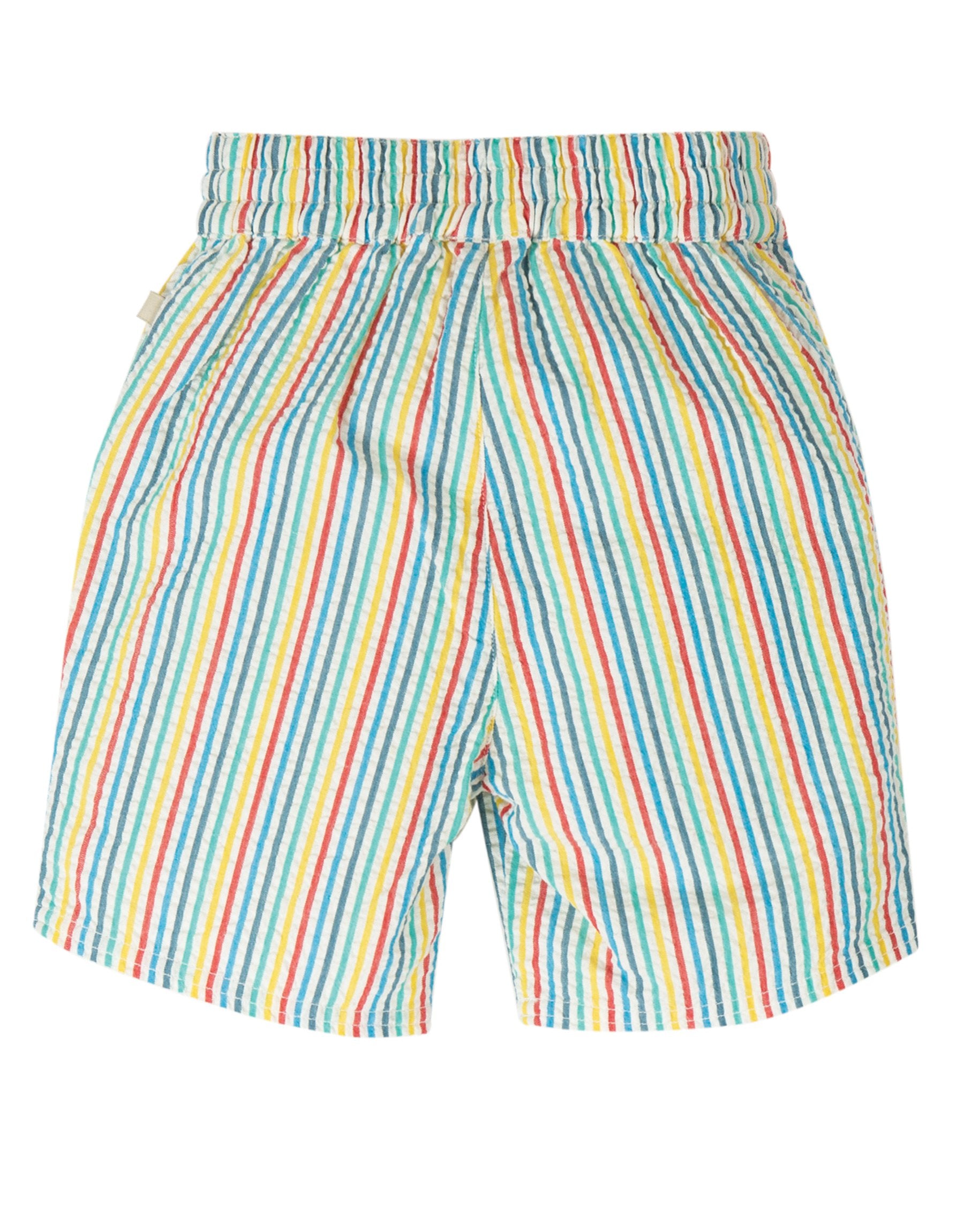 Frugi Akiara Shorts Multi Seersucker Stripe