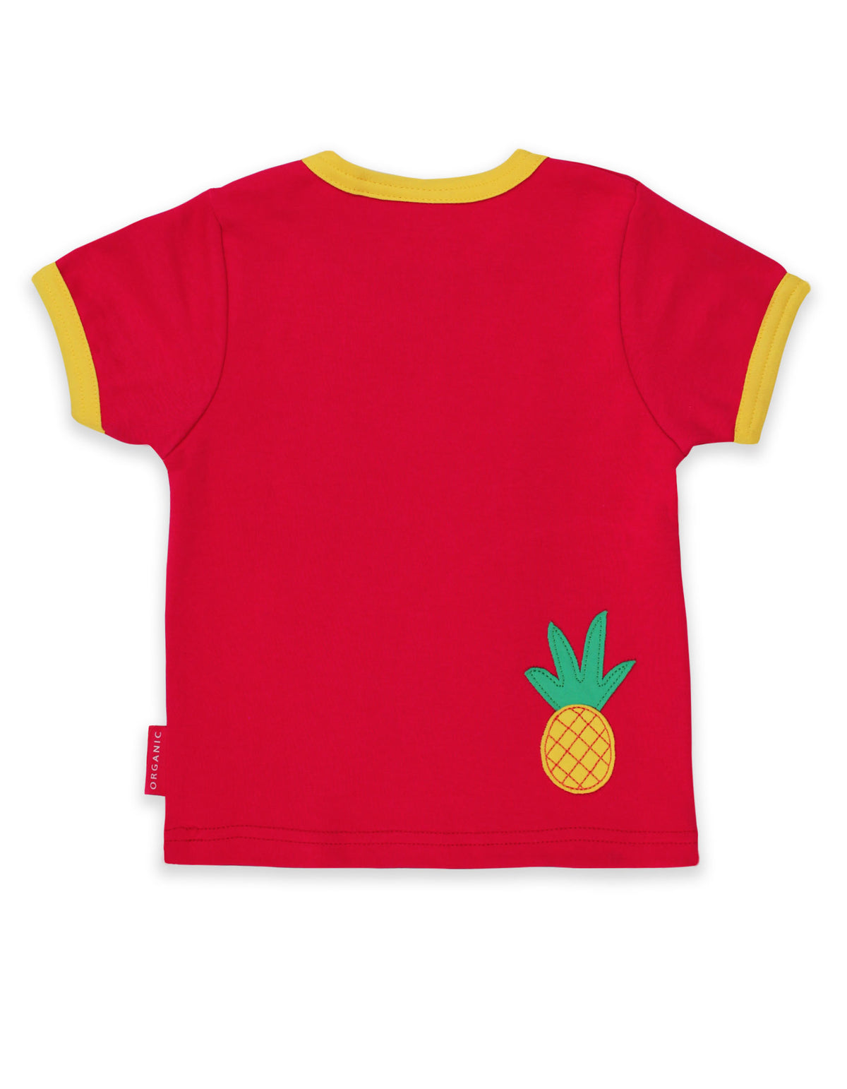 Toby Tiger Organic T-Shirt Short Sleeve - Giraffe Applique