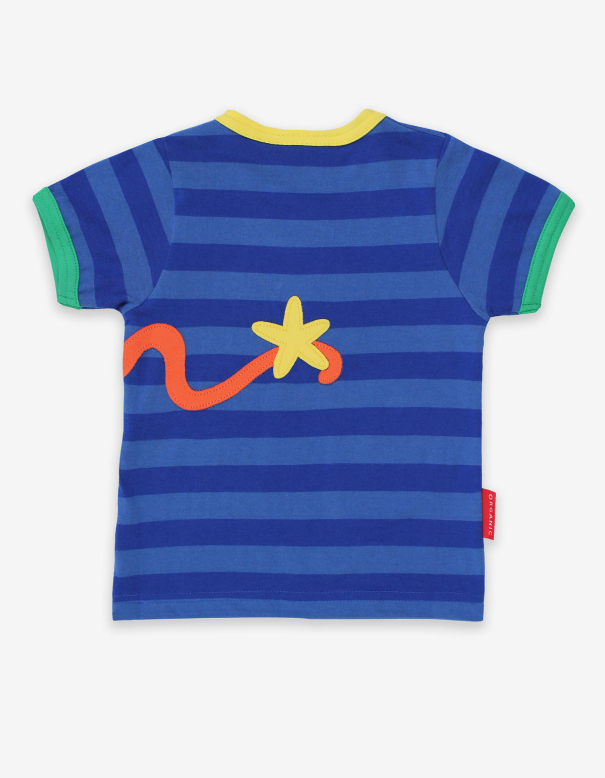 Toby Tiger Organic T-Shirt Short Sleeve - Octopus Applique