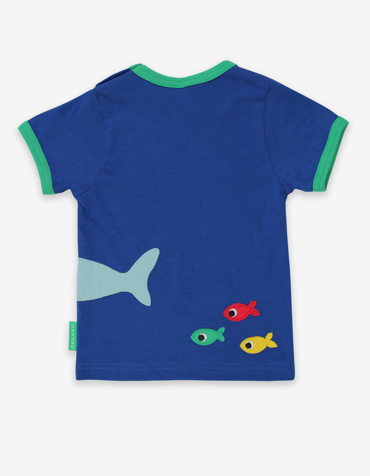 Toby Tiger Organic T-Shirt Short Sleeve - Shark Applique