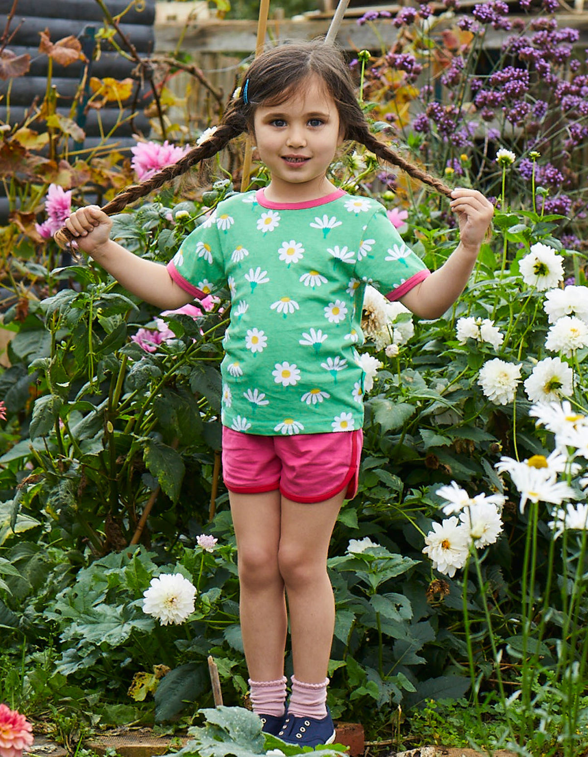 Toby Tiger Organic T-Shirt Short Sleeve - Daisy