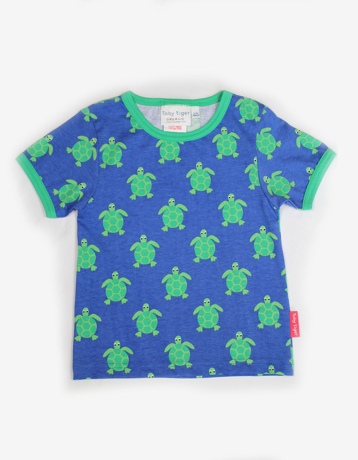 Toby Tiger Organic T-Shirt Short Sleeve - Turtle