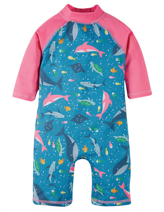 Frugi Little Sun Safe Suit - Bengal Bay