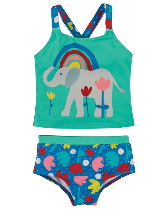 Frugi Reef Tankini - Lotus Bloom/Elephants