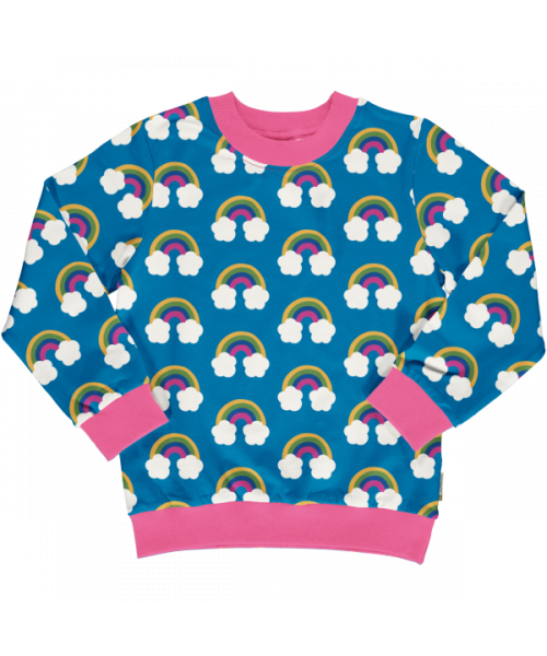 Maxomorra Sweater Long Sleeve Lined - Farm Rainbow
