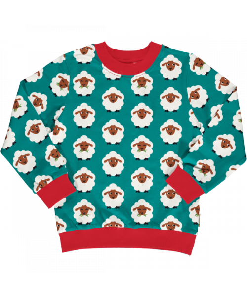 Maxomorra Sweater Long Sleeve Lined - Farm Sheep