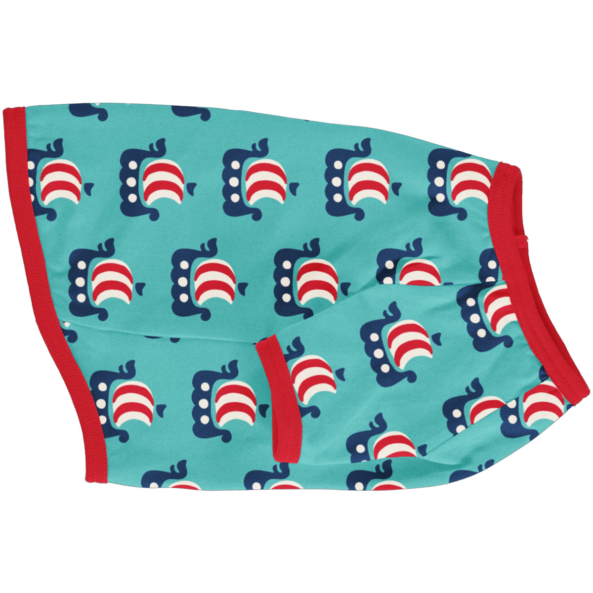 Maxomorra Dog Top Short Sleeve - Viking Ship