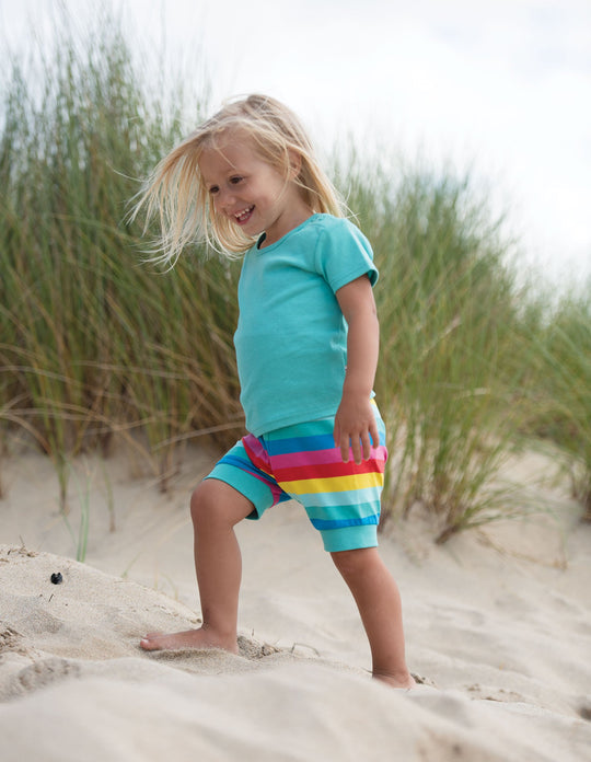 Frugi Favourite T-Shirt Short Sleeve - Pacific Aqua