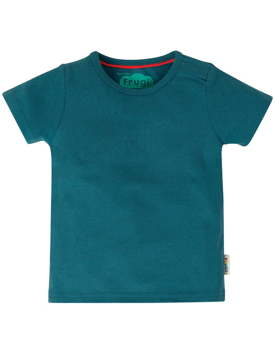 Frugi Favourite T-Shirt Short Sleeve - Steely Blue