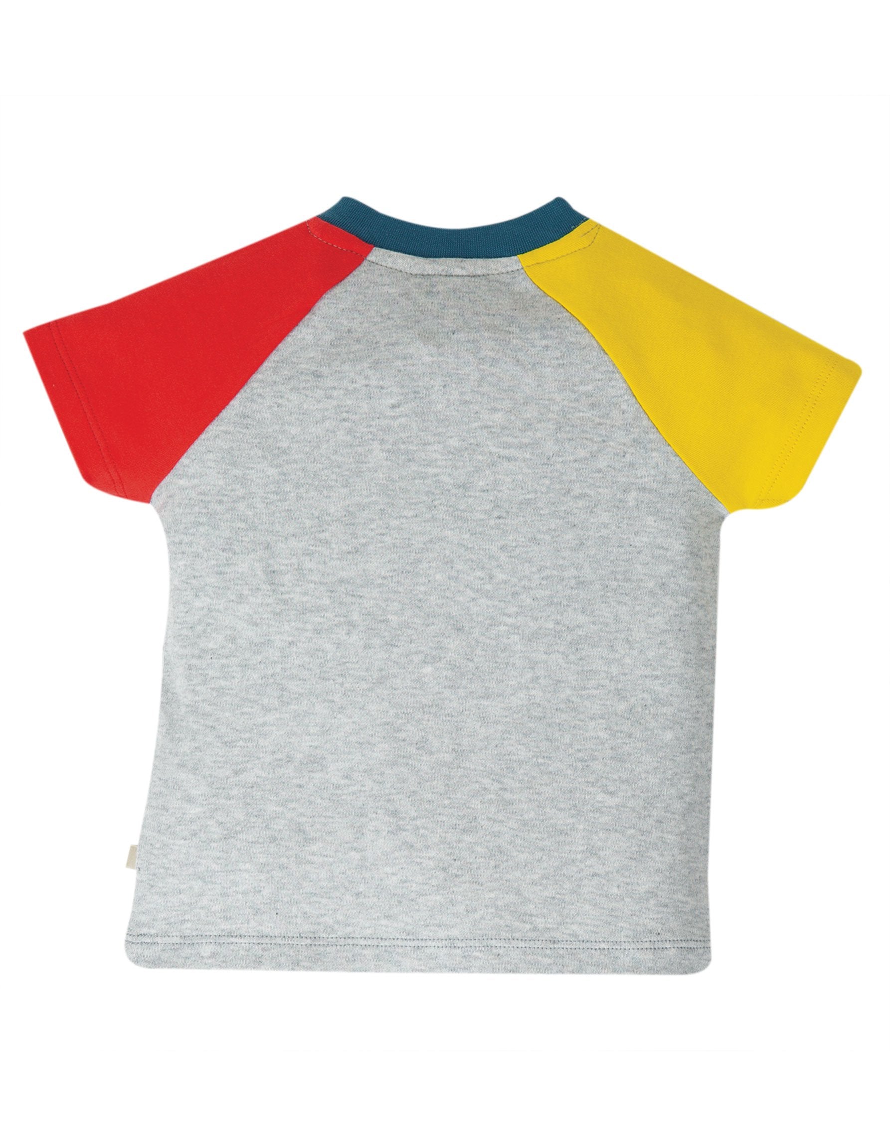 Frugi Renny Raglan Top Grey Marl/Turtle