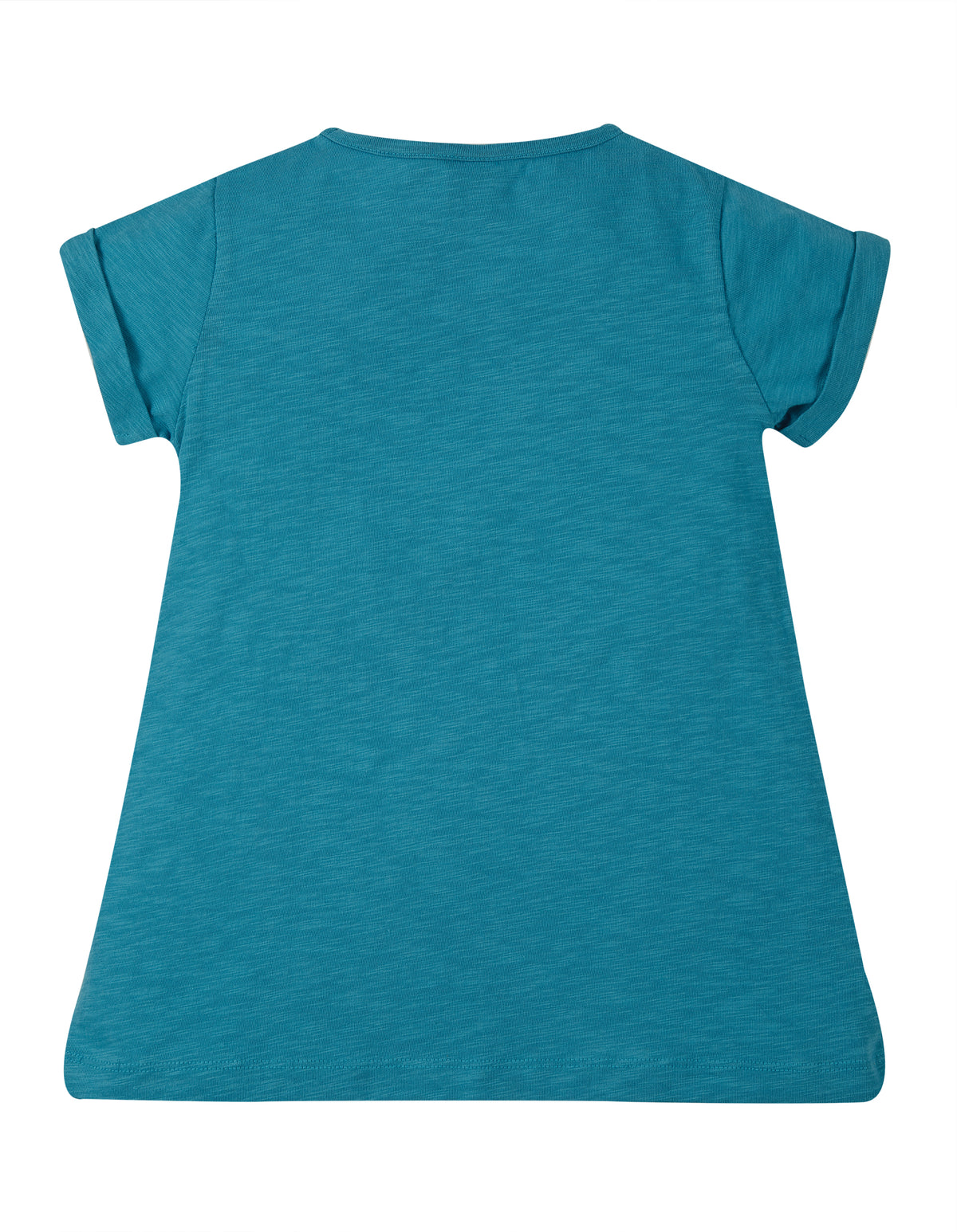 Frugi, Ariella Applique Top, Sea Blue/Donkey