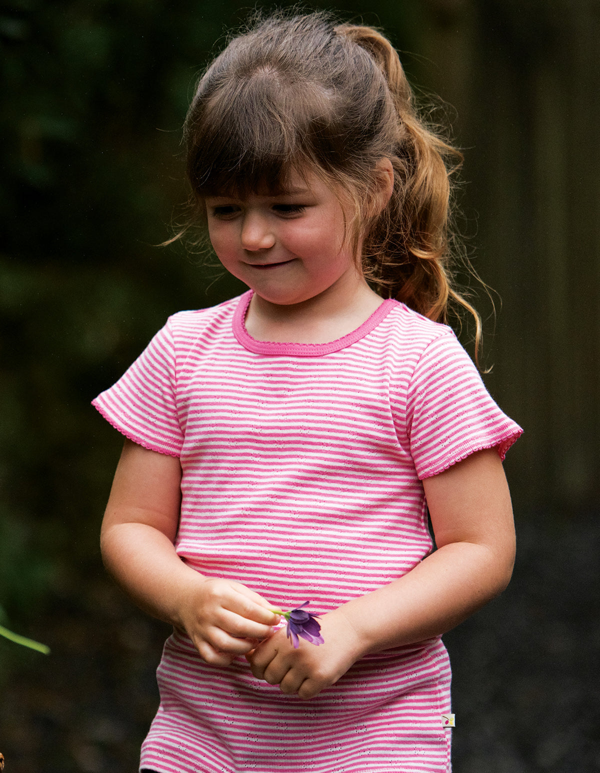 Frugi, Pointelle 2 Pack T-shirt, Pointelle Multipack