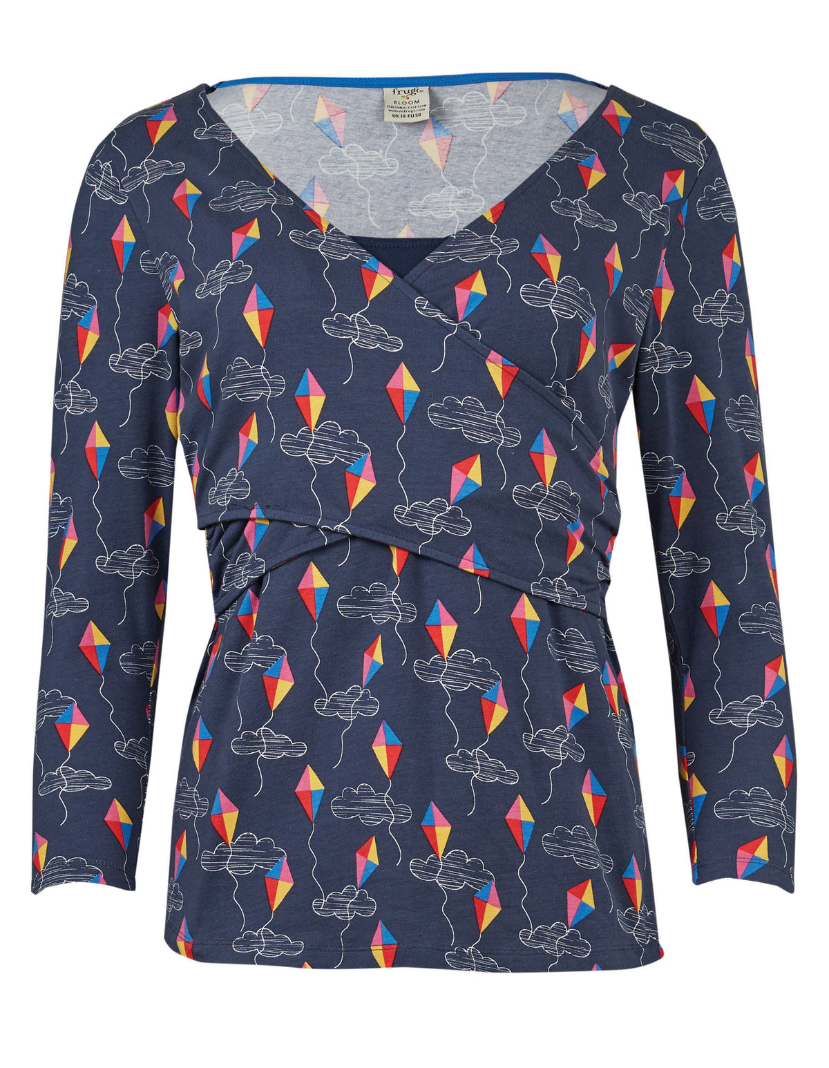 Frugi Adult Winnie Wrap Top Long Sleeve - Patang Festival