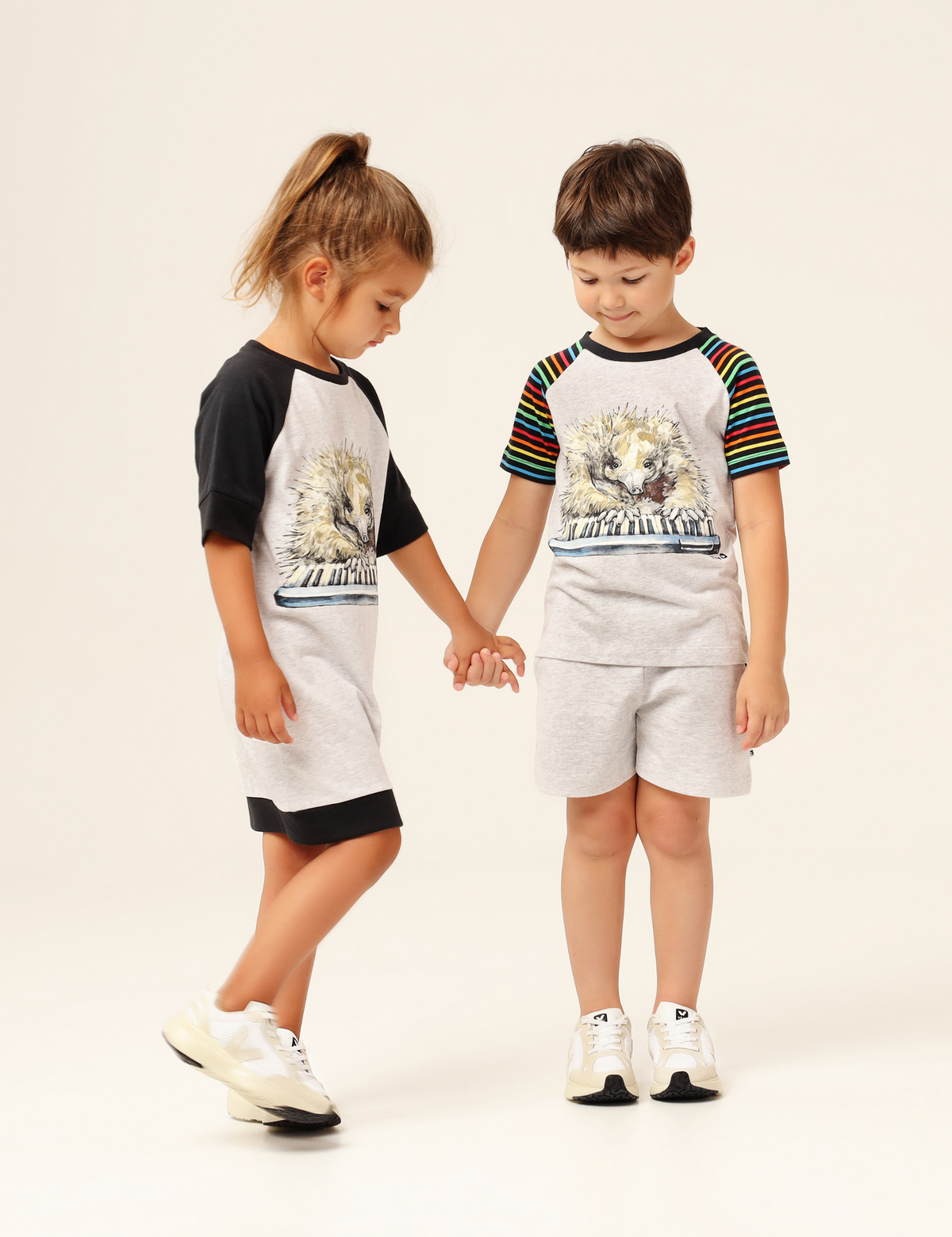 The Qt Organic Raglan Tee - Echidna Pianist