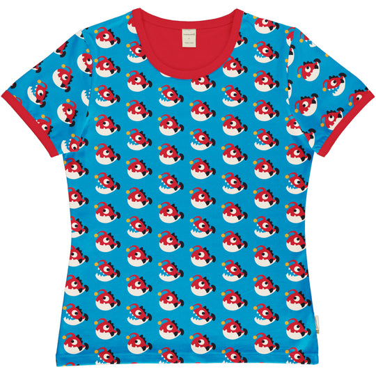 Maxomorra Top Short Sleeve Adult - Anglerfish