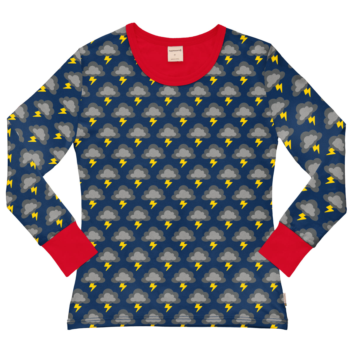 Maxomorra Adult Top Long Sleeve - Classic Lightning