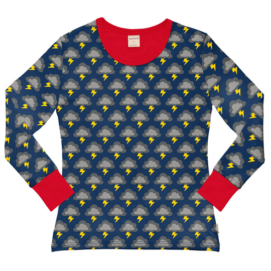 Maxomorra Top Long Sleeve Adult - Classic Lightning